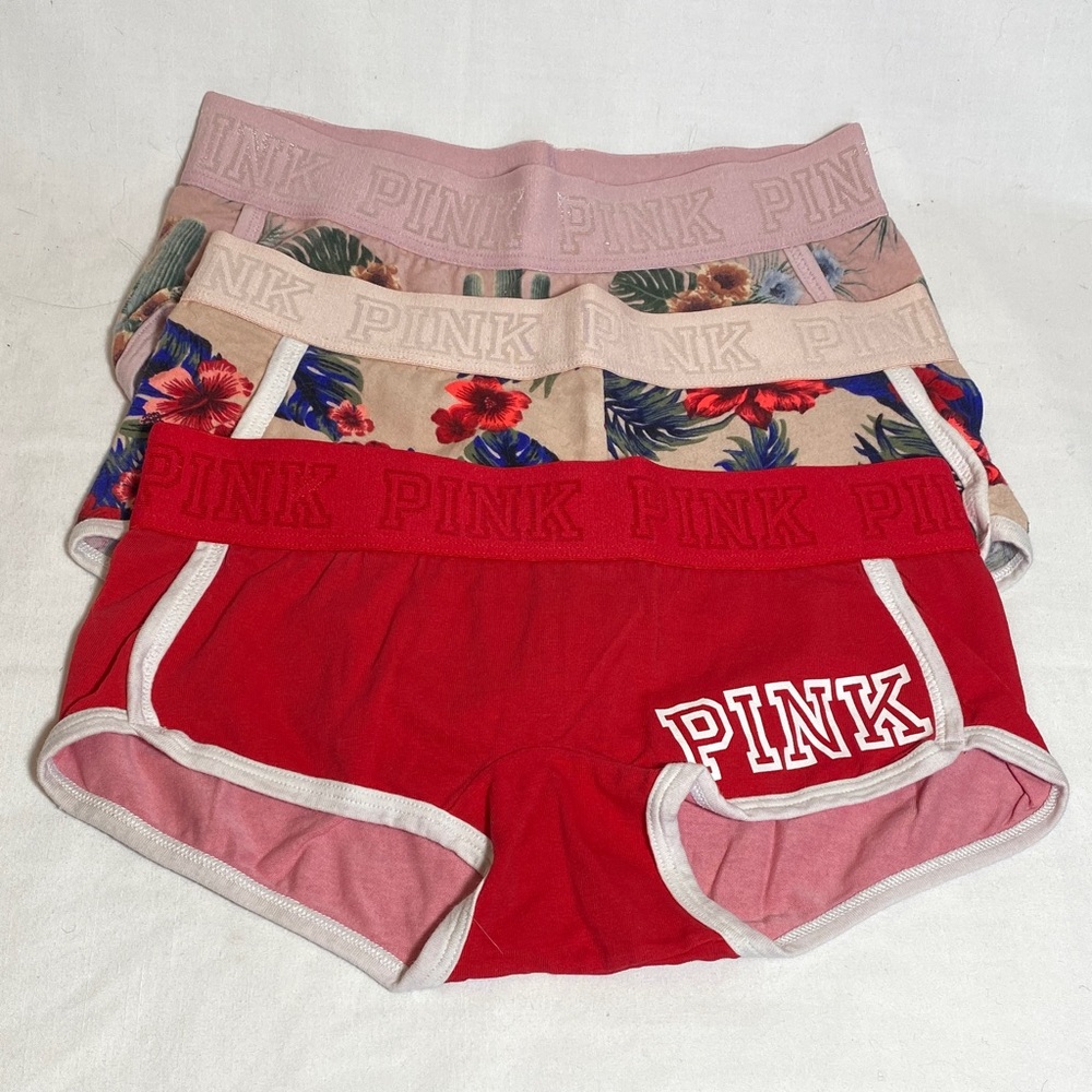 Victoria’s Secret PINK Low Rise Boy Shorts - 3 Pair - size XS  NWOT